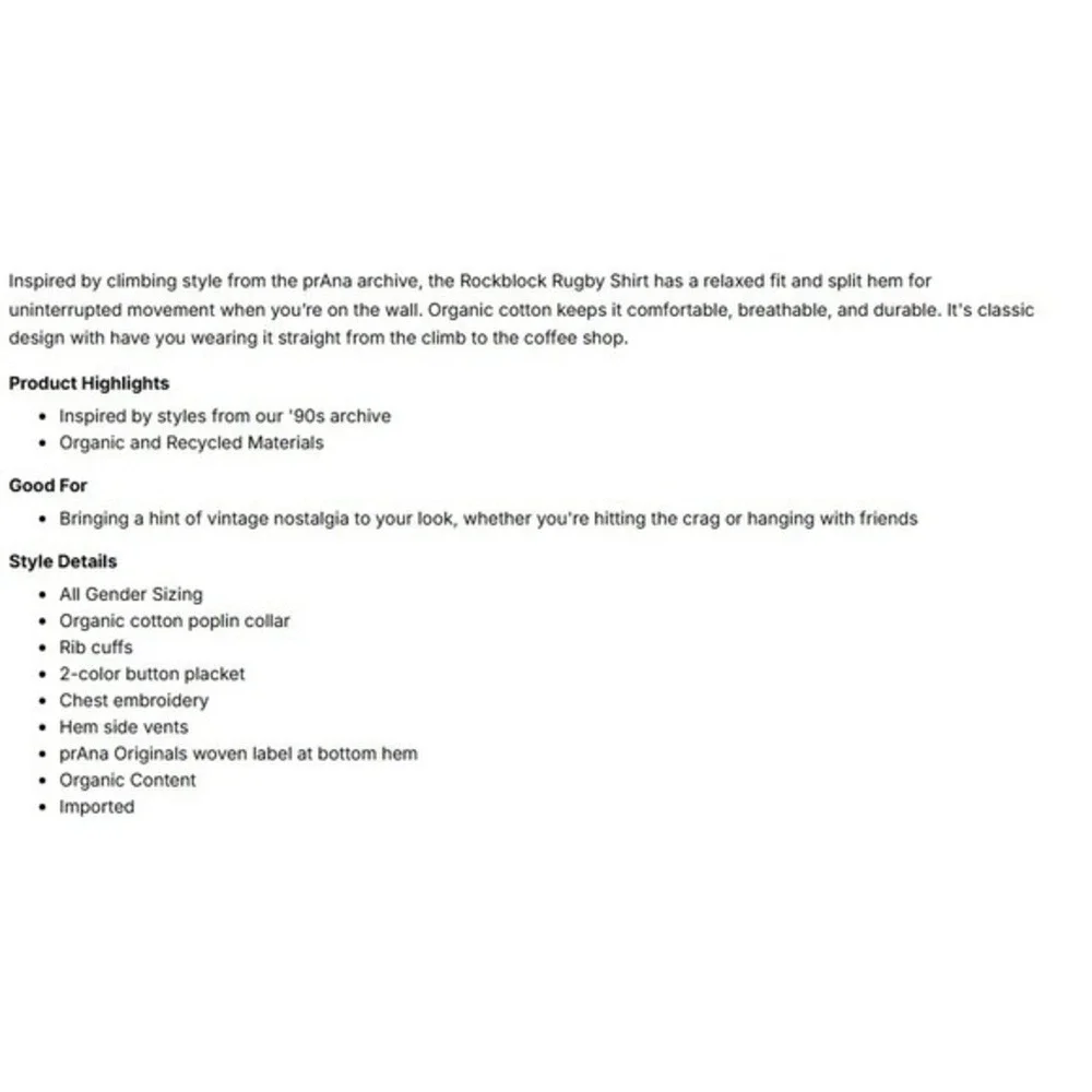 Prana Shirt Mens‎ Small Rockblock Rugby Luminous Striped Long Sleeve Polo